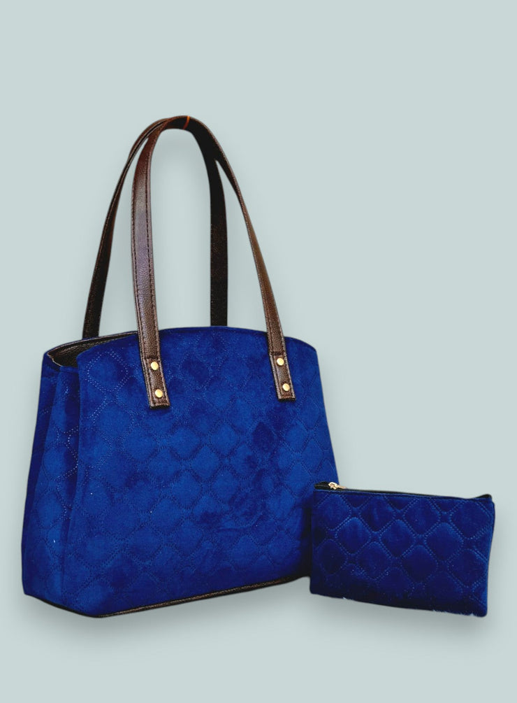 Royal Blue Jacquard - Deluxe Partition Bag