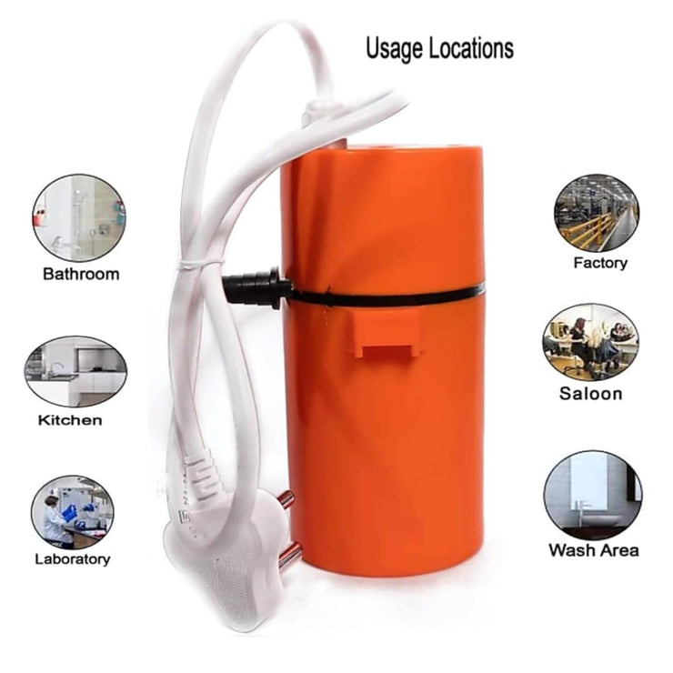 Portable Electric Water Geyser | Energy-Efficient, Shock-Proof Instant Heater for Home, Kitchen & Office