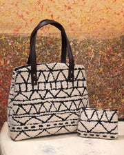 Bohemian Vibes - Zigzag Pattern Tote